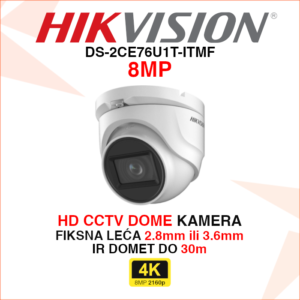 DS-2CE76U1T-ITMF 8MP Hikvision kamera