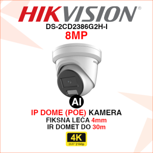 DS-2CD2386G2H-I Hikvision 4K IP AI kamera