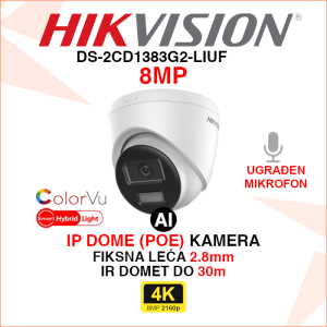 DS-2CD1383G2-LIUF Hikvision 4K AI IP kamera