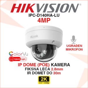 IPC-D140HA-LU Hikvision 4MP IP PoE kamera