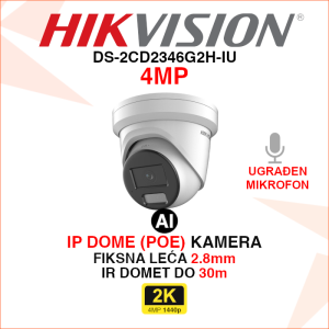 DS-2CD2346G2H-IU Hikvision AI IP kamera 4MP 2.8mm