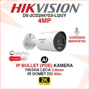 DS-2CD2047G3-LI2UY Hikvision 4MP IP kamera