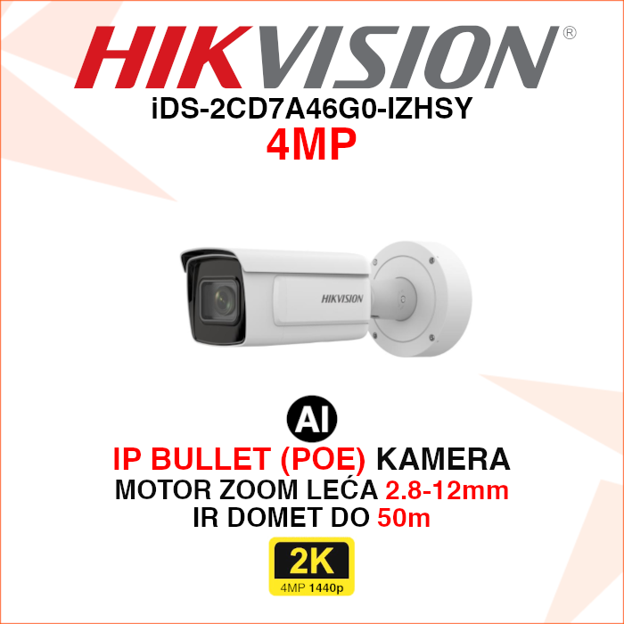 iDS-2CD7A46G0-IZHSY iDS-2CD7A46G0-IZHSY Hikvision IP kamera 2.8-12mm