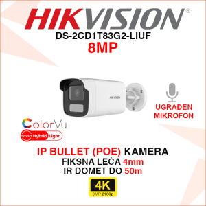 DS-2CD1T83G2-LIUF Hikvision IP kamera 8MP