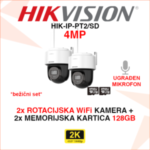 HIK-IP-PT2/SD Hikvision WiFi set sa 2 kamere