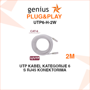 UTP6-H-2W Plug&Play UTP kabel 2m