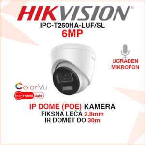 IPC-T260HA-LUF/SL Hikvision IP kamera 6MP