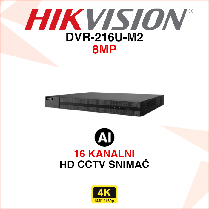 DVR-216U-M2 DVR-216U-M2 Hikvision digitalni video snimač