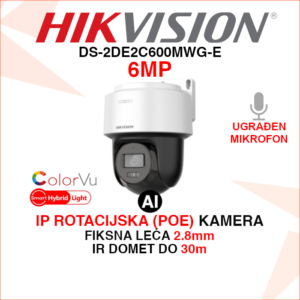 DS-2DE2C600MWG-E HIKVISION IP KAMERA 6MP 2.8mm