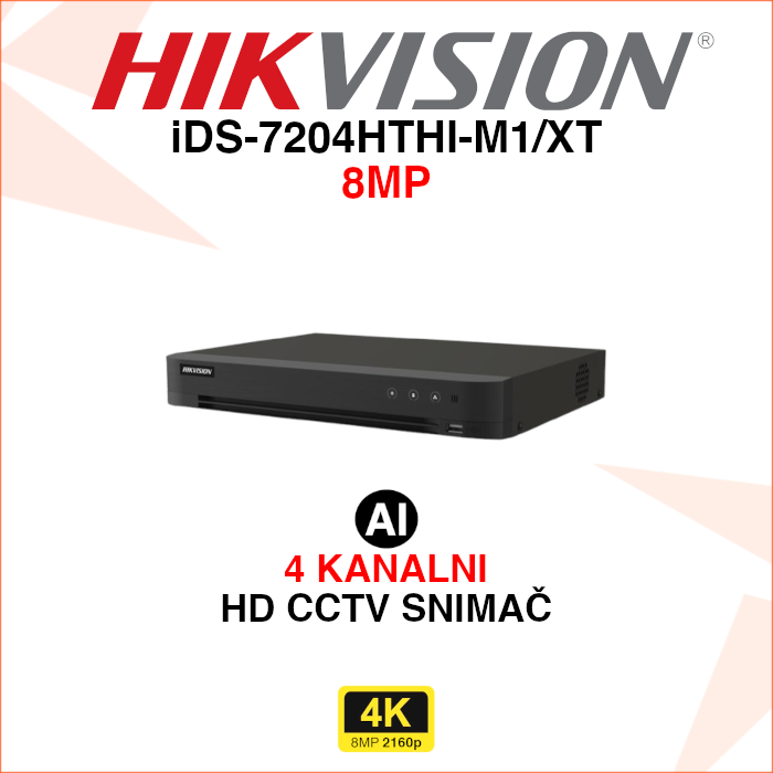 iDS-7204HTHI-M1/XT iDS-7204HTHI-M1/XT Hikvision digitalni video snimač