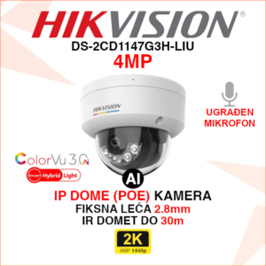 DS-2CD1147G3H-LIU Hikvision IP kamera 4MP 2.8mm