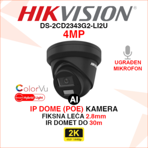 DS-2CD2343G2-LI2U Hikvision IP kamera 4MP 2.8mm