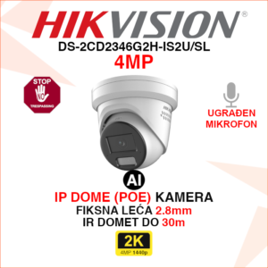 DS-2CD2346G2H-IS2U/SL Hikvision IP kamera 4MP 2.8mm