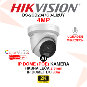 DS-2CD2347G3-LI2UY Hikvision IP kamera 4MP 2.8mm