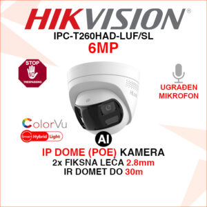 IPC-T260HAD-LUF/SL Hikvision IP kamera 6MP