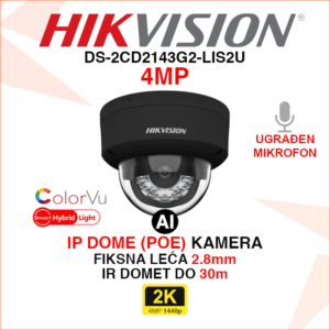DS-2CD2143G2-LIS2U crna Hikvision IP kamera 4MP