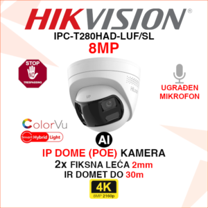 IPC-T280HAD-LUF/SL Hikvision IP kamera 8MP