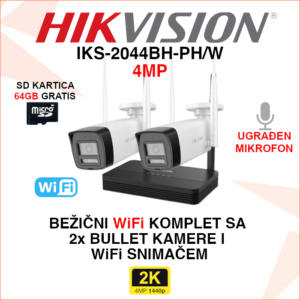 IKS-2044BH-PH/W Hikvision bežični WiFi set 4MP