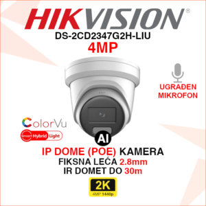 DS-2CD2347G2H-LIU HIKVISION IP KAMERA 4MP 2.8mm