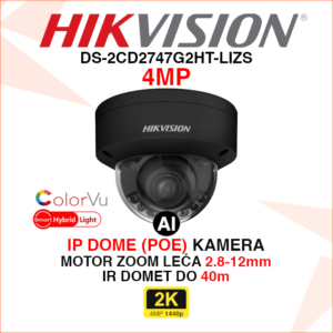 DS-2CD2747G2HT-LIZS Hikvision IP kamera 4MP 2.8-12mm