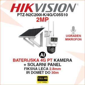 PTZ-N2C200I-K/4G/C05S10 HIKVISION 4G PT KAMERA 2MP