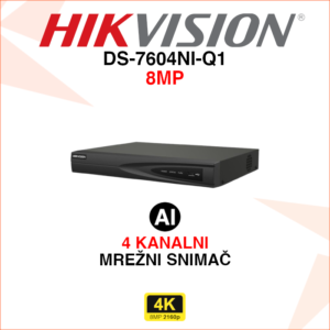 DS-7604NI-Q1 Hikvision 4K mrežni snimač