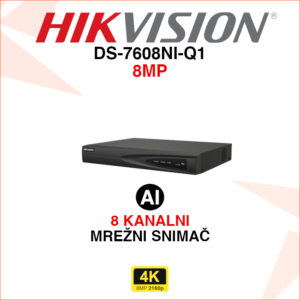 DS-7608NI-Q1 Hikvision 4K mrežni snimač
